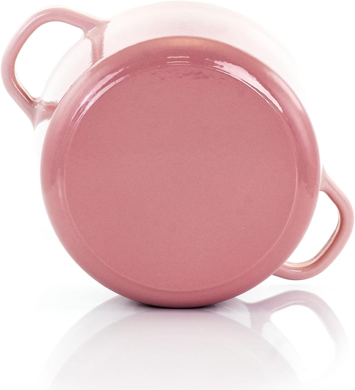 Crock-Pot Artisan 3 Quart Round Enameled Cast Iron Dutch Oven with Lid in Blush Pink