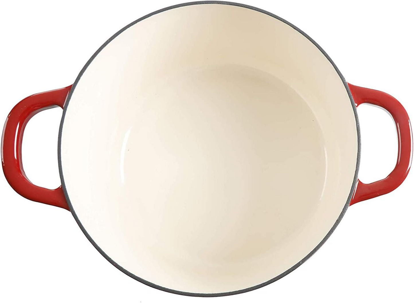 Crock-Pot Artisan 7 Quart Round Enameled Cast Iron Dutch Oven with Lid in Scarlet Red