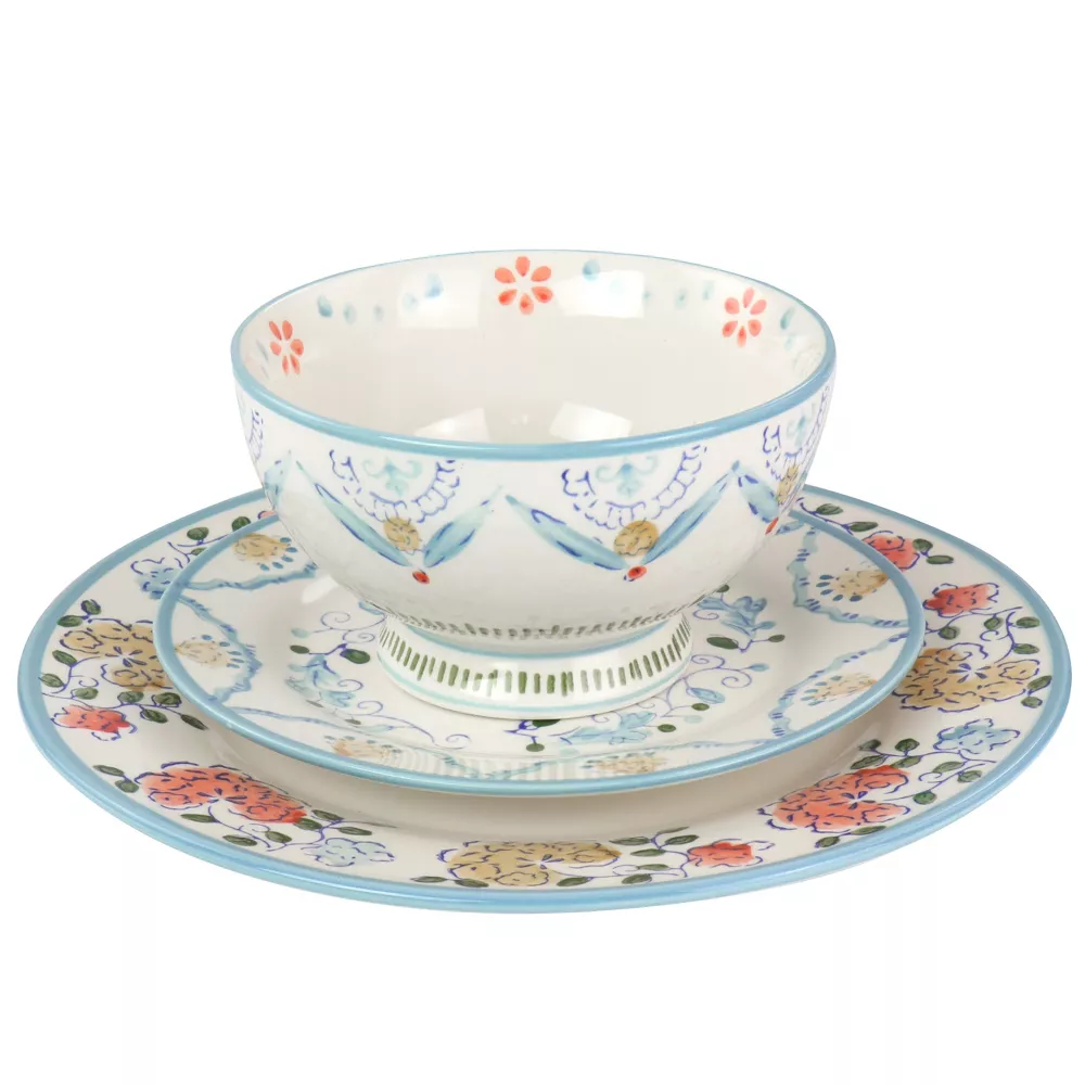 Gibson Elite Anaya 12 Piece Stoneware Dinnerware Set